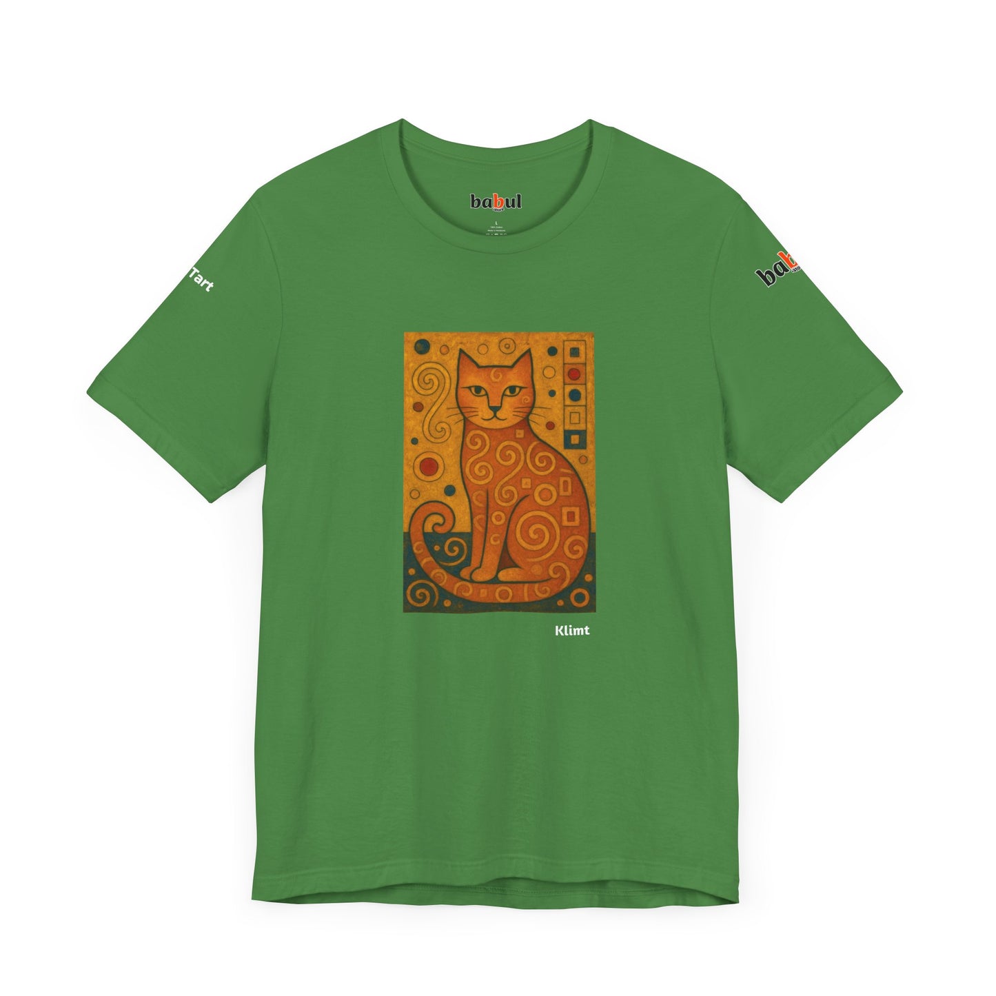 CATART Unisex Jersey Cat T-Shirt - KLIMT - Iconic Painting Reimagined with Cats