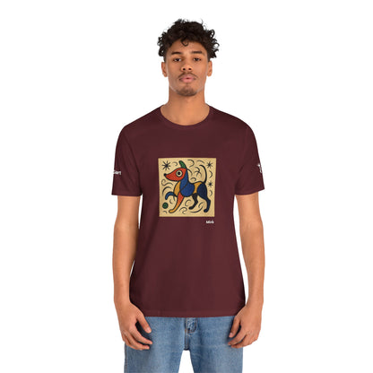 DOGART Unisex Jersey Dog T-Shirt - MIRO - Iconic Painting Reimagined with Dogs