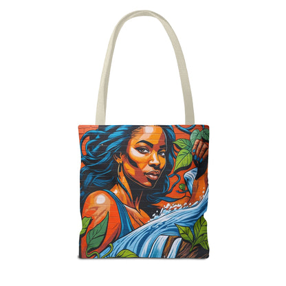 Artistic Surge - Eco-Friendly Canvas Tote Bag - WOMAN WITH WATER