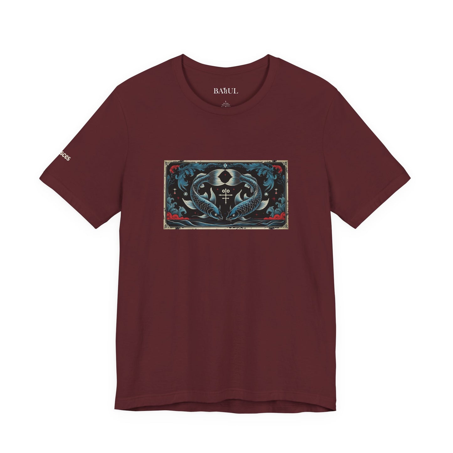 Pisces - Gothic Zodiac T-Shirt. Zodiac in the Shadows