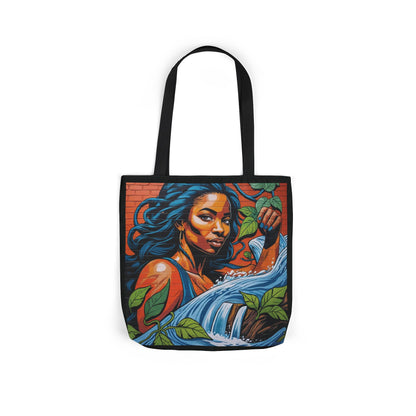 Artistic Surge - Eco-Friendly Canvas Tote Bag - WOMAN WITH WATER