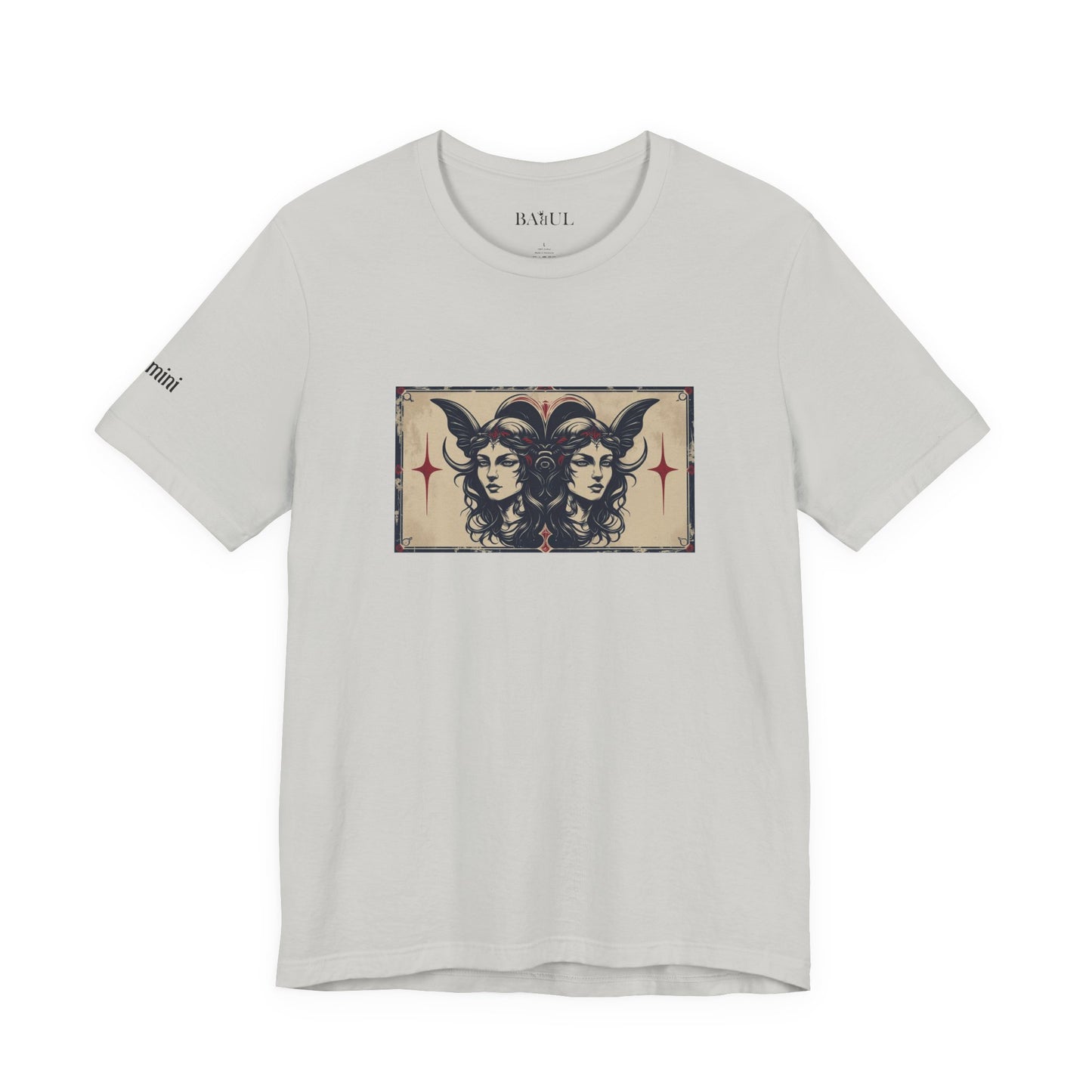 Gemini - Gothic Zodiac T-Shirt. Zodiac in the Shadows