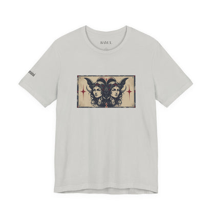 Gemini - Gothic Zodiac T-Shirt. Zodiac in the Shadows