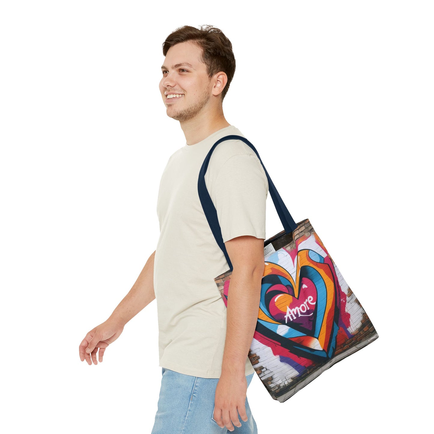 Artistic Surge - Eco-Friendly Canvas Tote Bag - HEART
