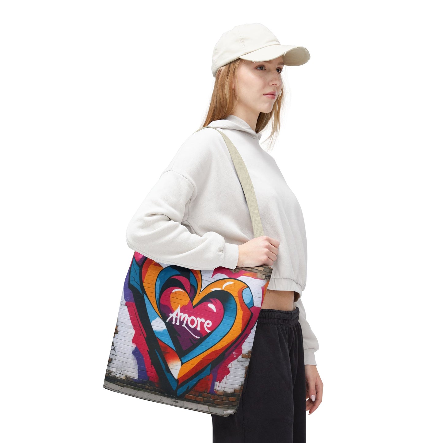 Artistic Surge - Eco-Friendly Canvas Tote Bag - HEART