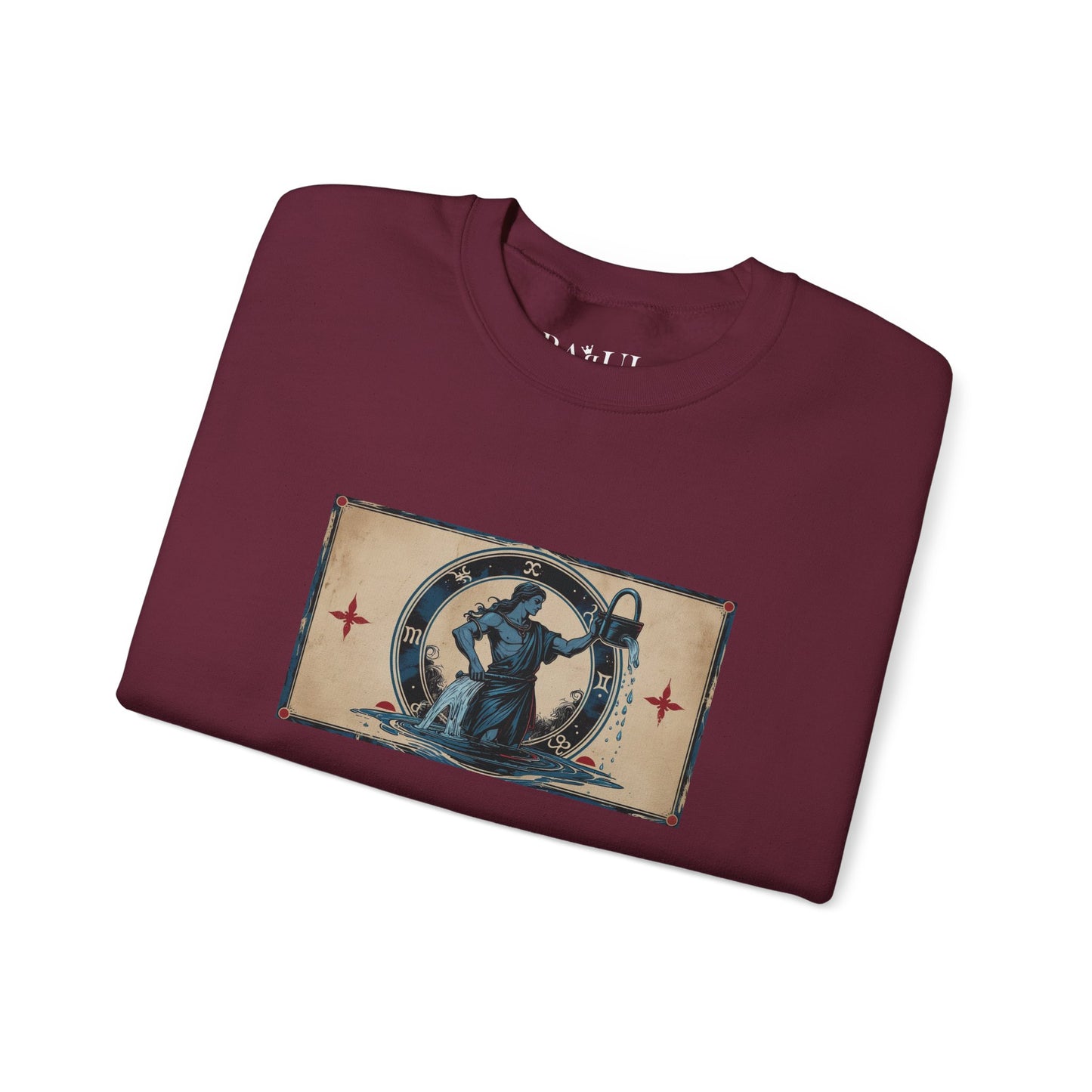 Aquarius - Gothic Zodiac Blue Sweatshirt