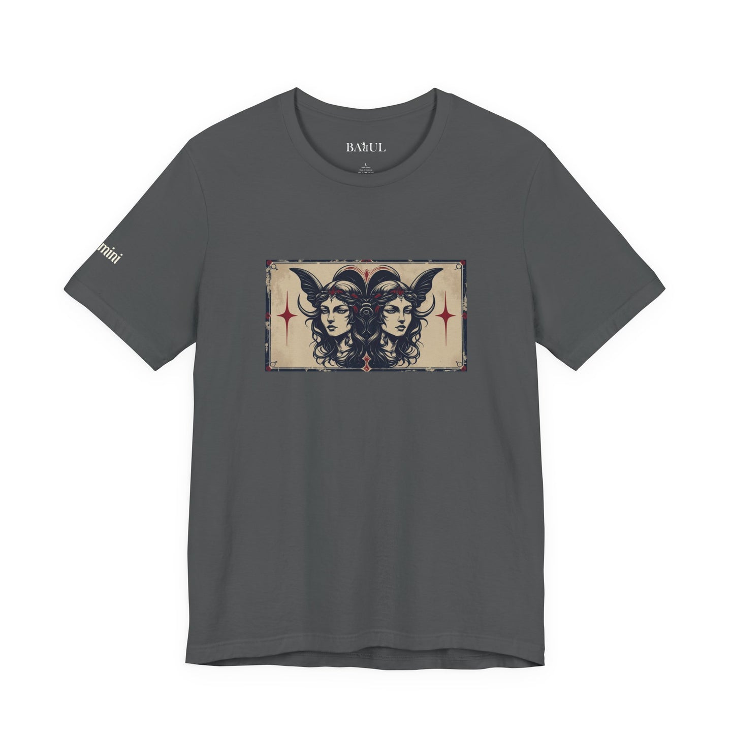 Gemini - Gothic Zodiac T-Shirt. Zodiac in the Shadows