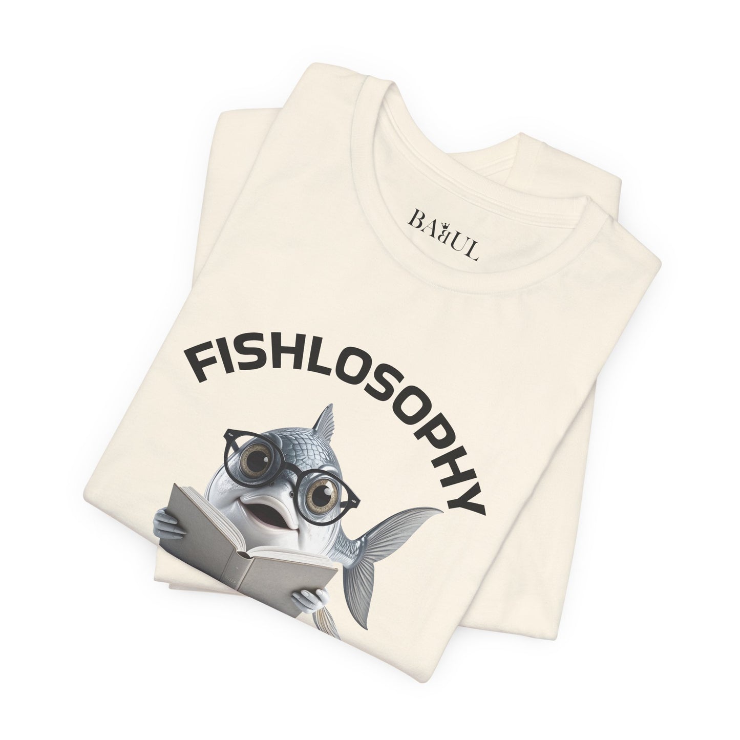 Fishlosophy Unisex Jersey Short Sleeve Tee –  Only Dead Fish go with the Flow