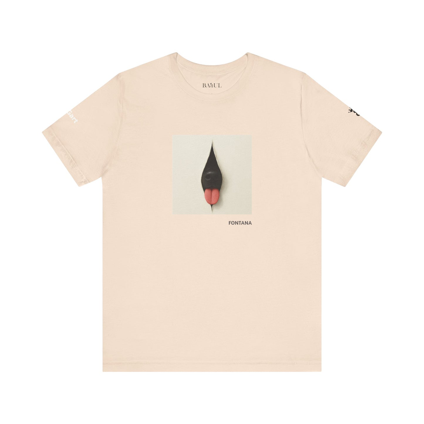 DOGART Unisex Jersey Dog T-Shirt - FONTANA - Iconic Painting Reimagined with Dogs