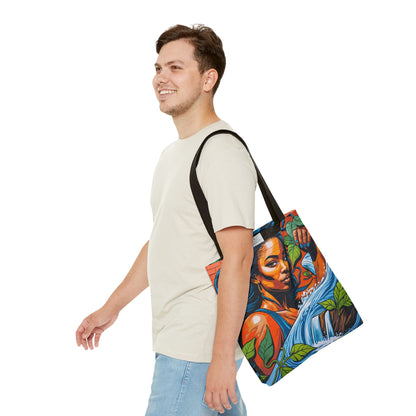 Artistic Surge - Eco-Friendly Canvas Tote Bag - WOMAN WITH WATER