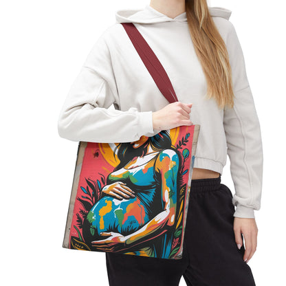Artistic Surge - Eco-Friendly Canvas Tote Bag - MATERNITY