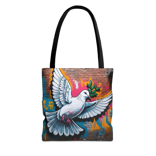 Artistic Surge - Eco-Friendly Canvas Tote Bag - PEACE