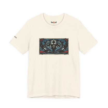 Pisces - Gothic Zodiac T-Shirt. Zodiac in the Shadows