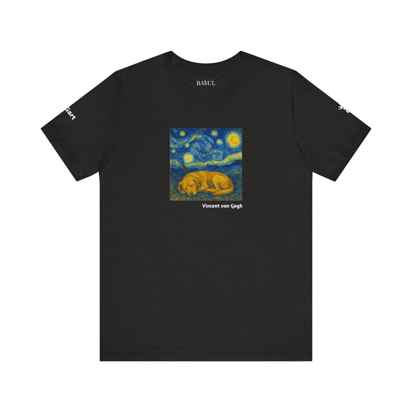 DOGART Unisex Jersey Dog T-Shirt - VAN GOGH - Iconic Painting Reimagined with Dogs