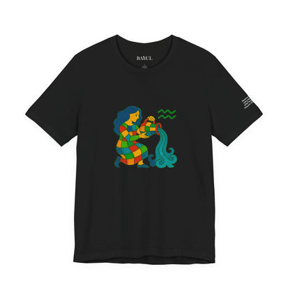 AQUARIUS - T-shirt, The Zodiac in Colors