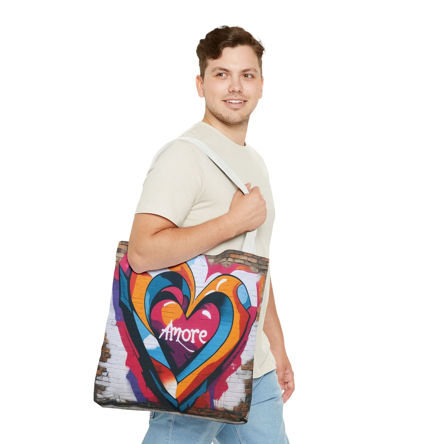 Artistic Surge - Eco-Friendly Canvas Tote Bag - HEART