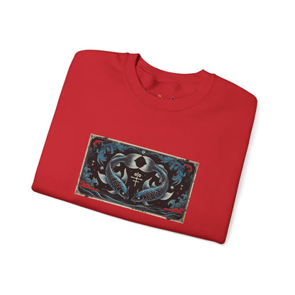 Pisces - Gothic Zodiac Blue Sweatshirt