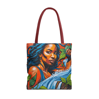 Artistic Surge - Eco-Friendly Canvas Tote Bag - WOMAN WITH WATER