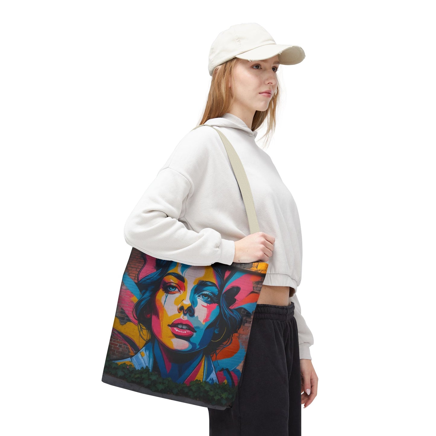 Artistic Surge - Eco-Friendly Canvas Tote Bag - WOMAN'S FACE