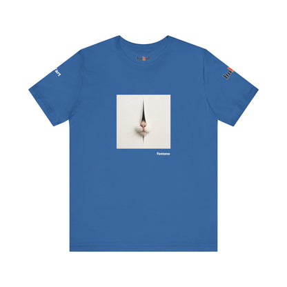 CATART Unisex Jersey Cat T-Shirt - FONTANA - Iconic Painting Reimagined with Cats