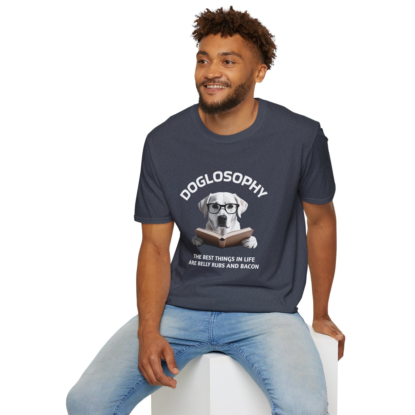 Doglosophy  Unisex Softstyle T-Shirt - "The Best Things in Life" Design