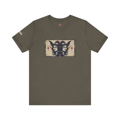 Gemini - Gothic Zodiac T-Shirt. Zodiac in the Shadows