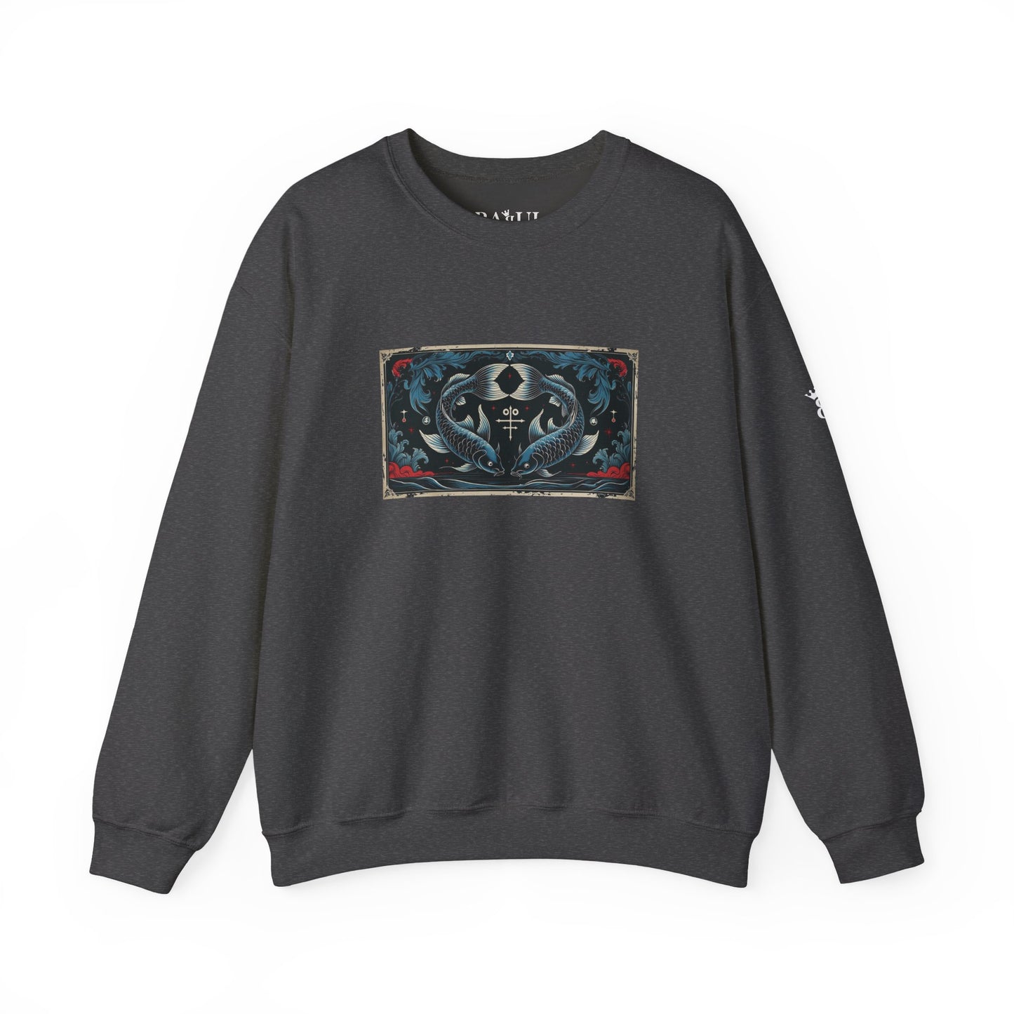Pisces - Gothic Zodiac Blue Sweatshirt