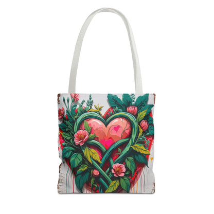 Artistic Surge - Eco-Friendly Canvas Tote Bag - HEARTS OF LOVE