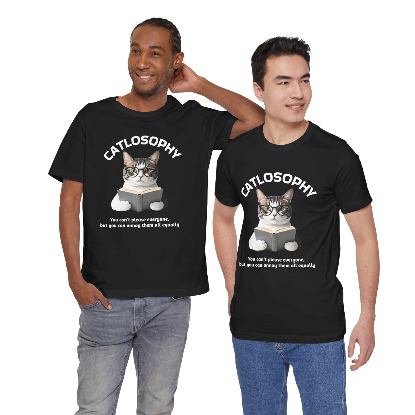 Catlosophy Unisex Jersey Short Sleeve Tee –  "You can't please everyone" Design