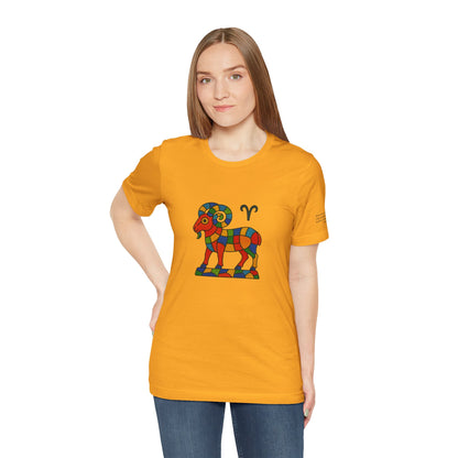 ARIES - T-shirt, The Zodiac in Colors