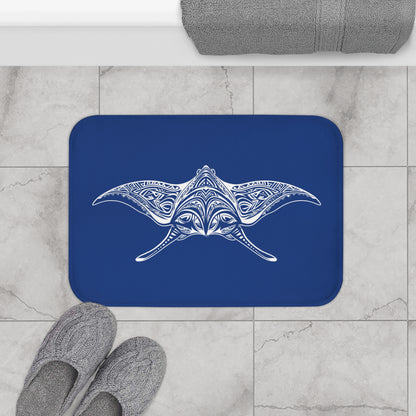 Tribal Bath Mat. Ocean Energy, Tribal Style