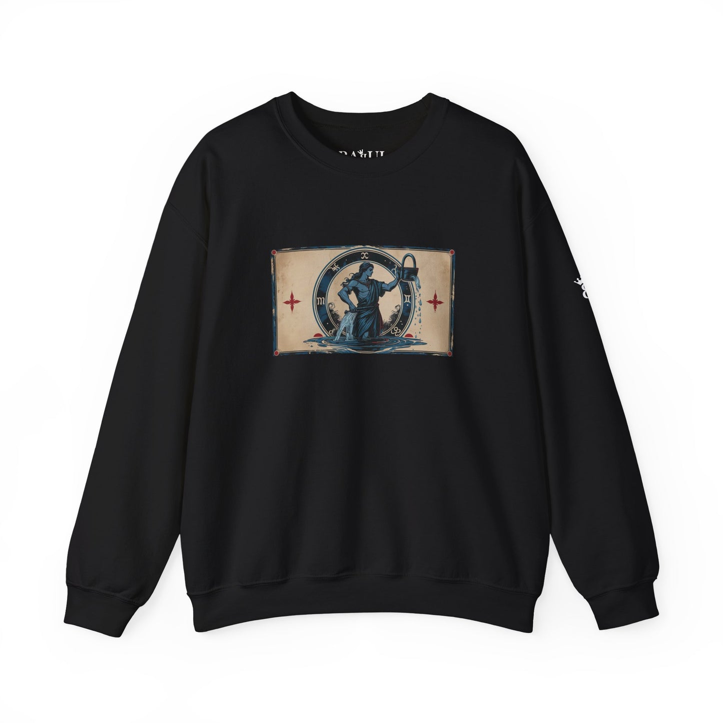 Aquarius - Gothic Zodiac Blue Sweatshirt