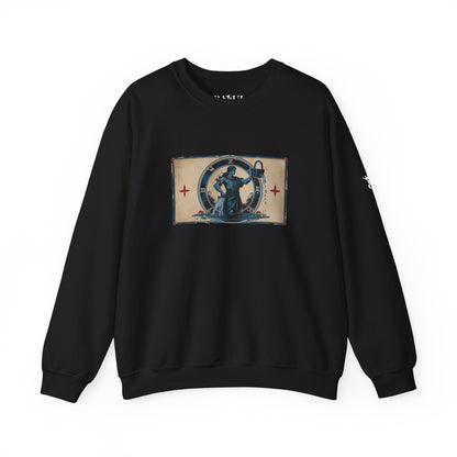 Aquarius - Gothic Zodiac Blue Sweatshirt