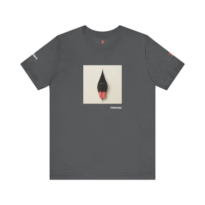 DOGART Unisex Jersey Dog T-Shirt - FONTANA - Iconic Painting Reimagined with Dogs