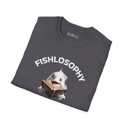 Fishlosophy Unisex T-Shirt - Ocean Vibes and Life's Questions Design - PEARLS OF WISDOM FROM THE FISH WORLD