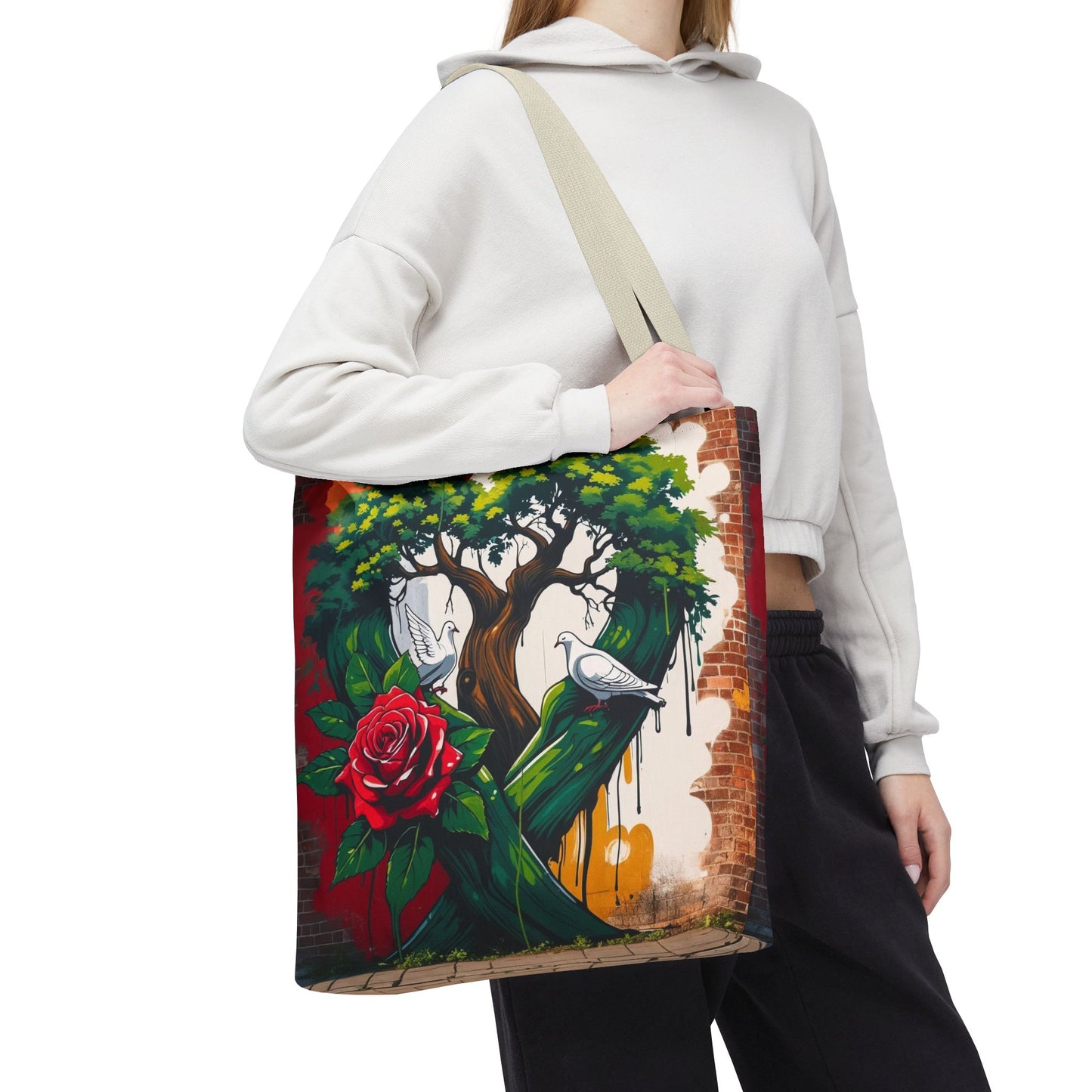 Artistic Surge - Eco-Friendly Canvas Tote Bag - ROSE