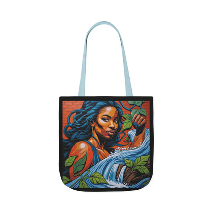 Artistic Surge - Eco-Friendly Canvas Tote Bag - WOMAN WITH WATER