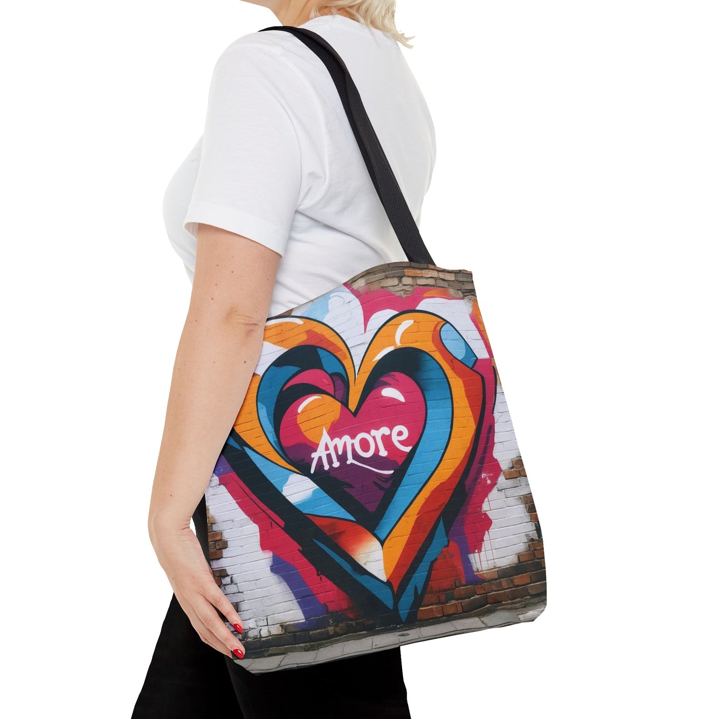 Artistic Surge - Eco-Friendly Canvas Tote Bag - HEART