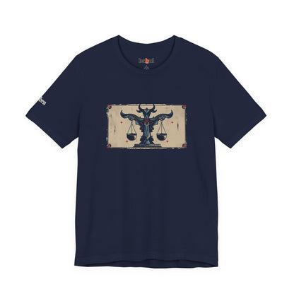 Libra - Gothic Zodiac T-Shirt. Zodiac in the Shadows
