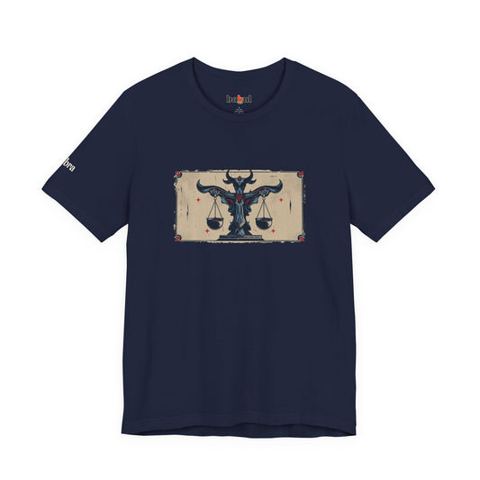 Libra - Gothic Zodiac T-Shirt. Zodiac in the Shadows