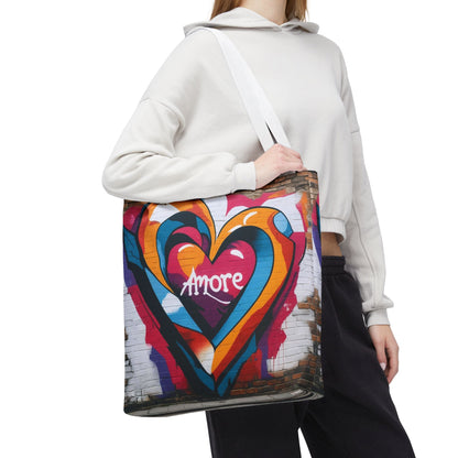 Artistic Surge - Eco-Friendly Canvas Tote Bag - HEART