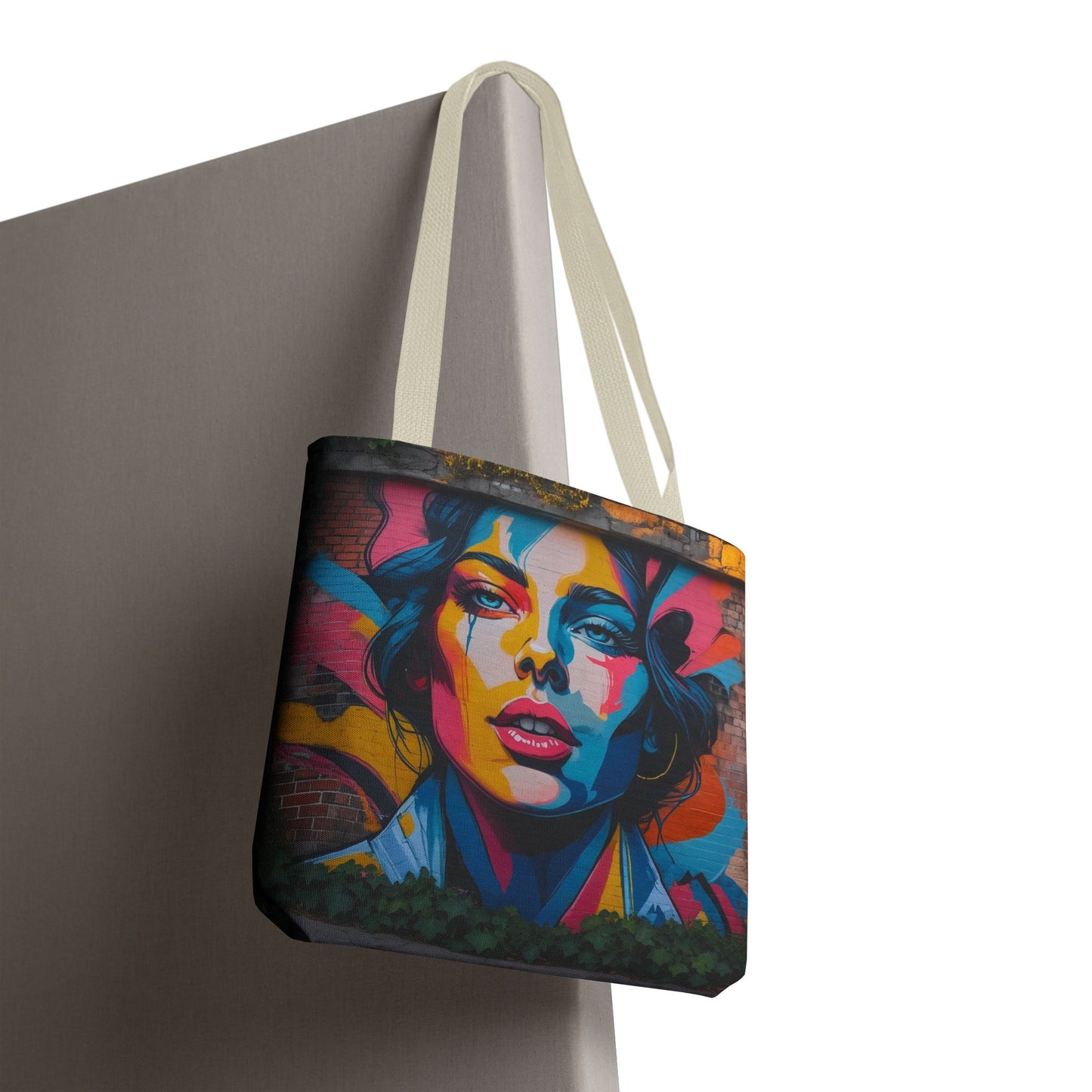 Artistic Surge - Eco-Friendly Canvas Tote Bag - WOMAN'S FACE