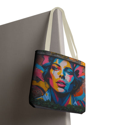 Artistic Surge - Eco-Friendly Canvas Tote Bag - WOMAN'S FACE