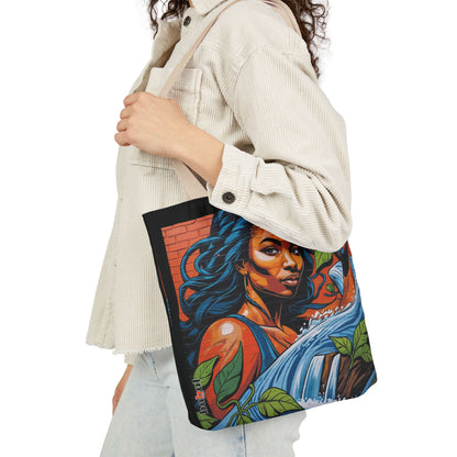 Artistic Surge - Eco-Friendly Canvas Tote Bag - WOMAN WITH WATER
