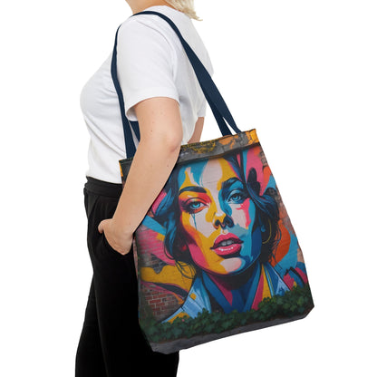 Artistic Surge - Eco-Friendly Canvas Tote Bag - WOMAN'S FACE