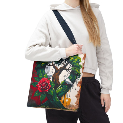 Artistic Surge - Eco-Friendly Canvas Tote Bag - ROSE