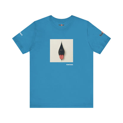 DOGART Unisex Jersey Dog T-Shirt - FONTANA - Iconic Painting Reimagined with Dogs