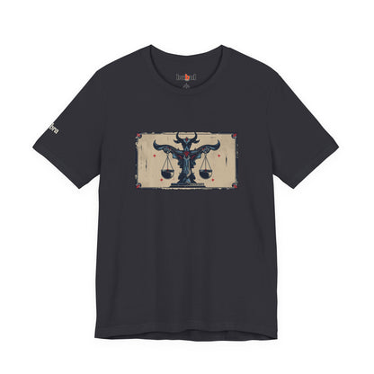 Libra - Gothic Zodiac T-Shirt. Zodiac in the Shadows