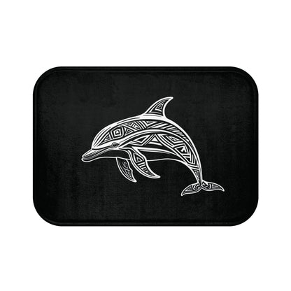 Tribal Bath Mat. Ocean Energy, Tribal Style