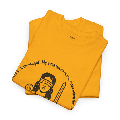 Justice - ArcanaPop T-Shirt – Where Tarot Magic Meets Pop Art